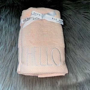 Rae Dunn set of 2 hand towels